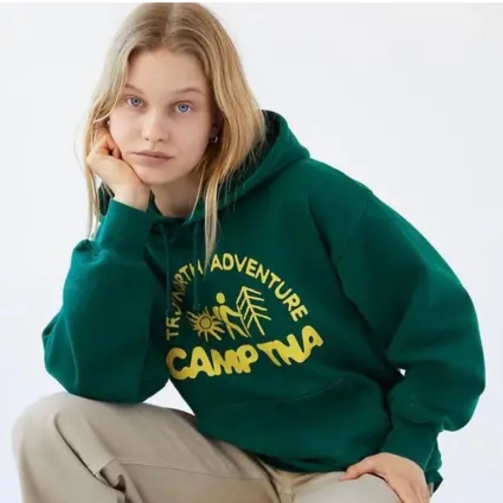 TNA Forest Green Cozy Fleece Hoodie
